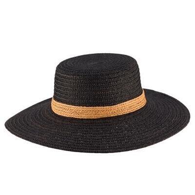 [Adalita Wide Brim Ladies Hat in Black - $45.00]